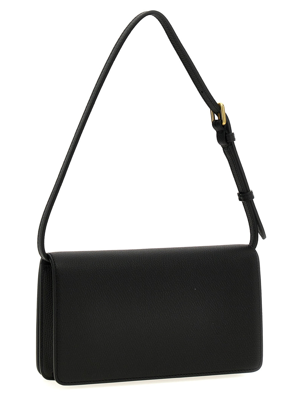 Valentino Garavani Black Calfskin Shoulder Bag Valentino Garavani