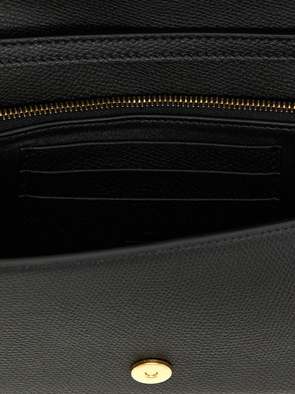 Valentino Garavani Black Calfskin Shoulder Bag Valentino Garavani