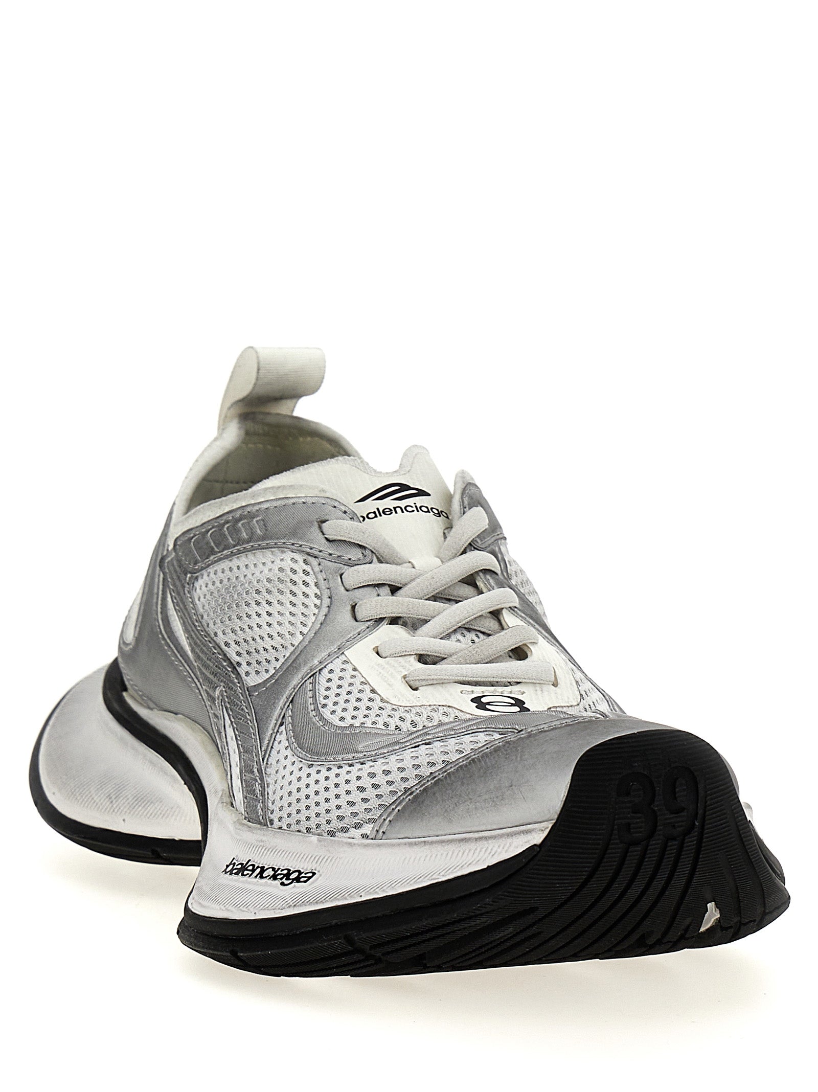 Balenciaga Gray Polyester Athletic Sneakers Balenciaga