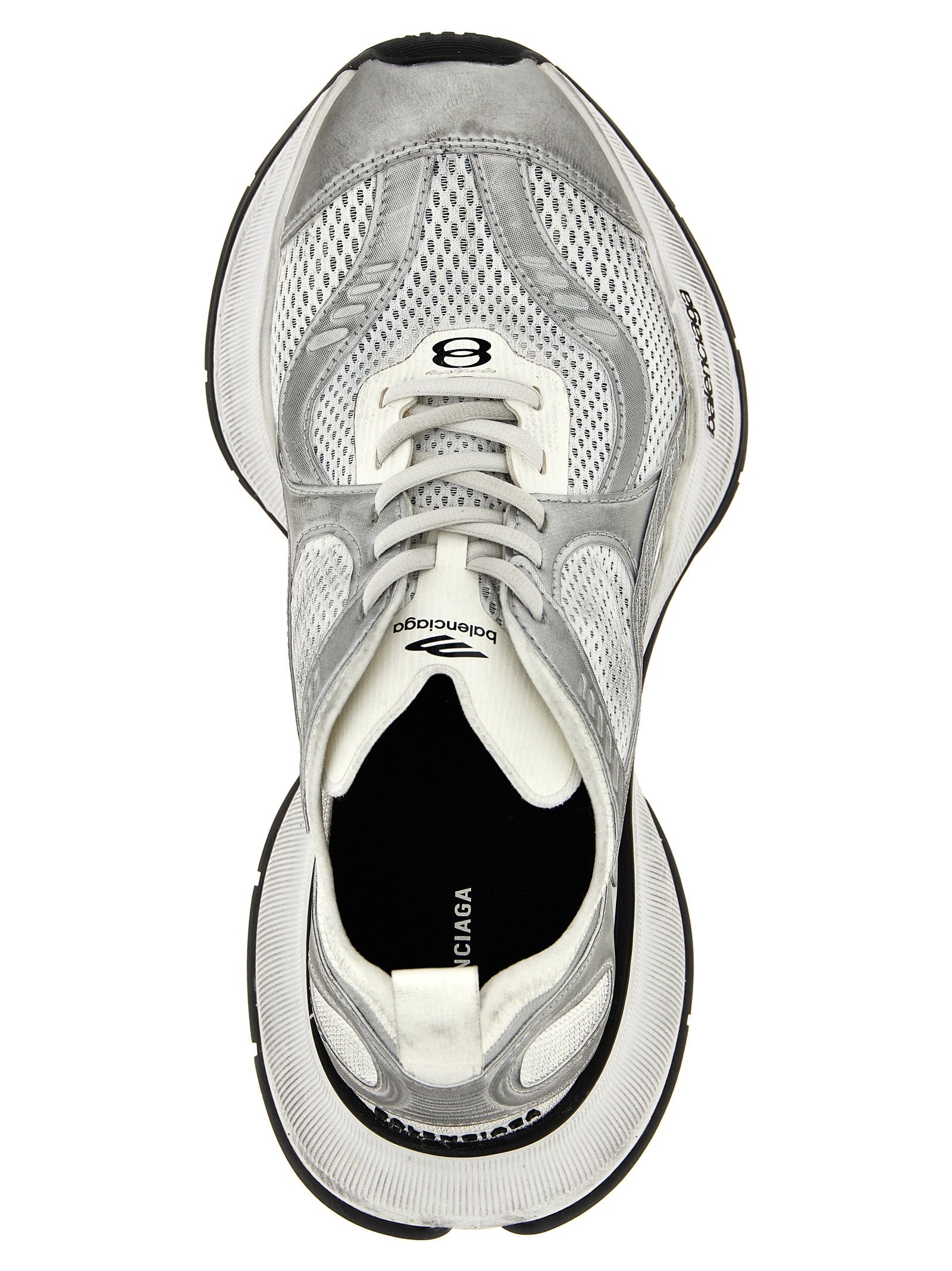 Balenciaga Gray Polyester Athletic Sneakers Balenciaga