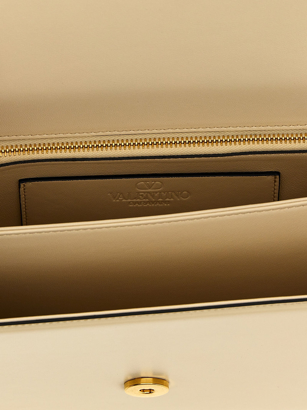 Valentino Garavani White Calfskin Shoulder Bag Valentino Garavani