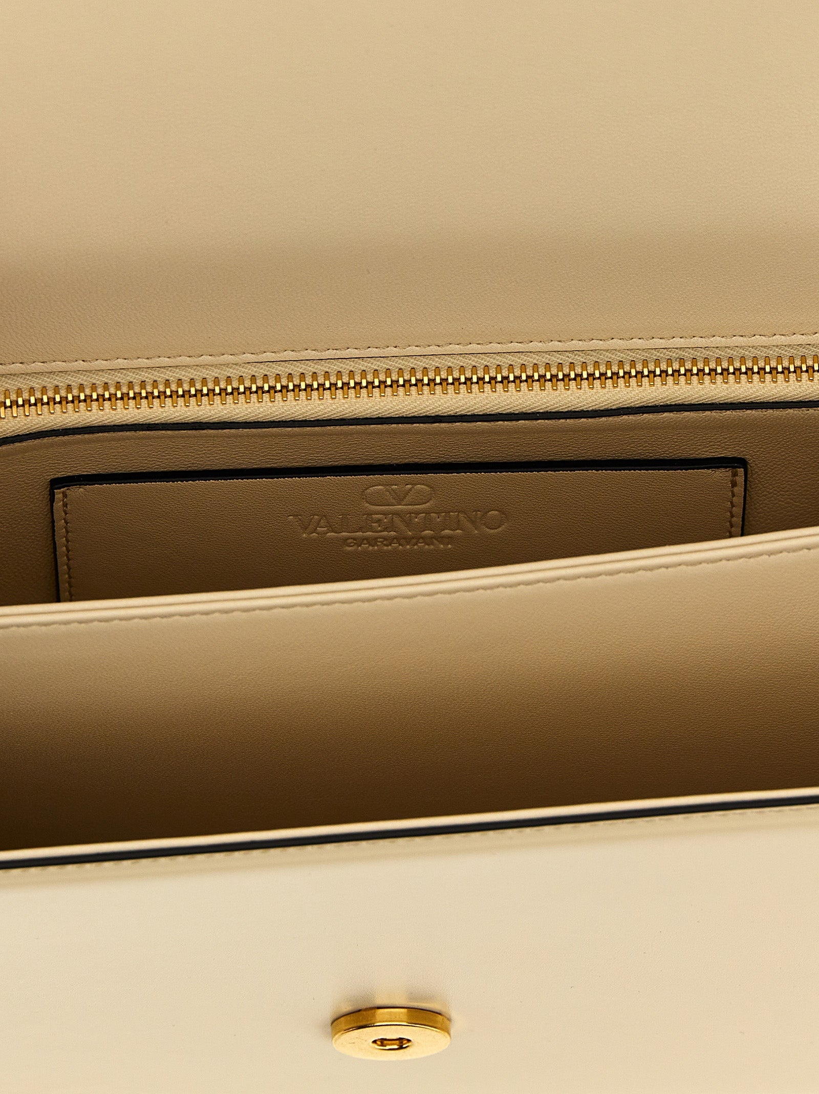 Valentino Garavani White Calfskin Shoulder Bag Valentino Garavani