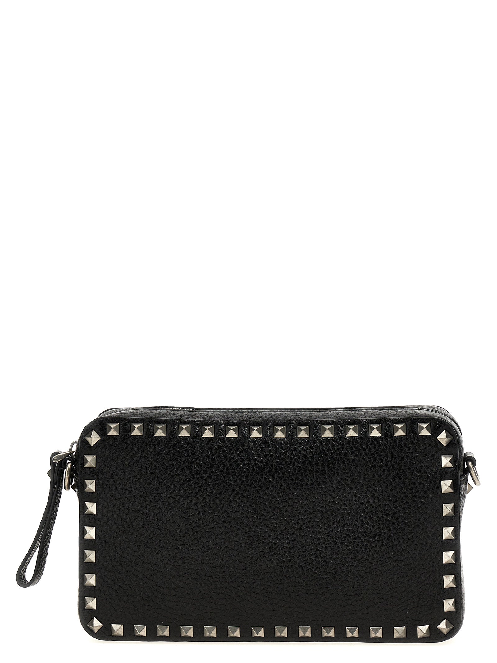 Valentino Garavani Black Calfskin Crossbody Bag Valentino Garavani