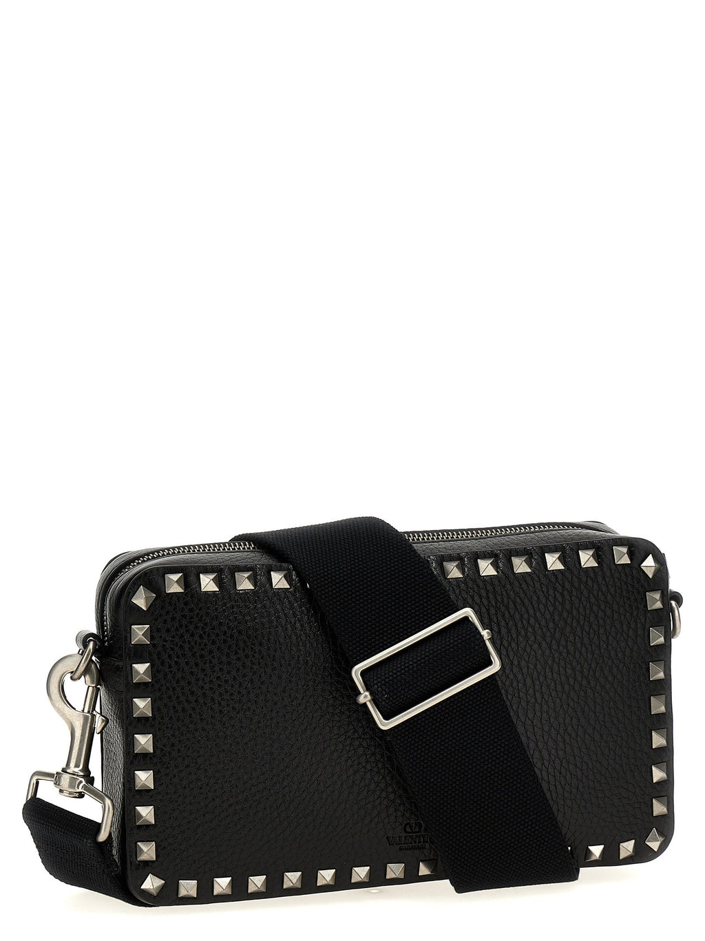 Valentino Garavani Black Calfskin Crossbody Bag Valentino Garavani
