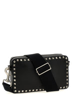 Valentino Garavani Black Calfskin Crossbody Bag Valentino Garavani