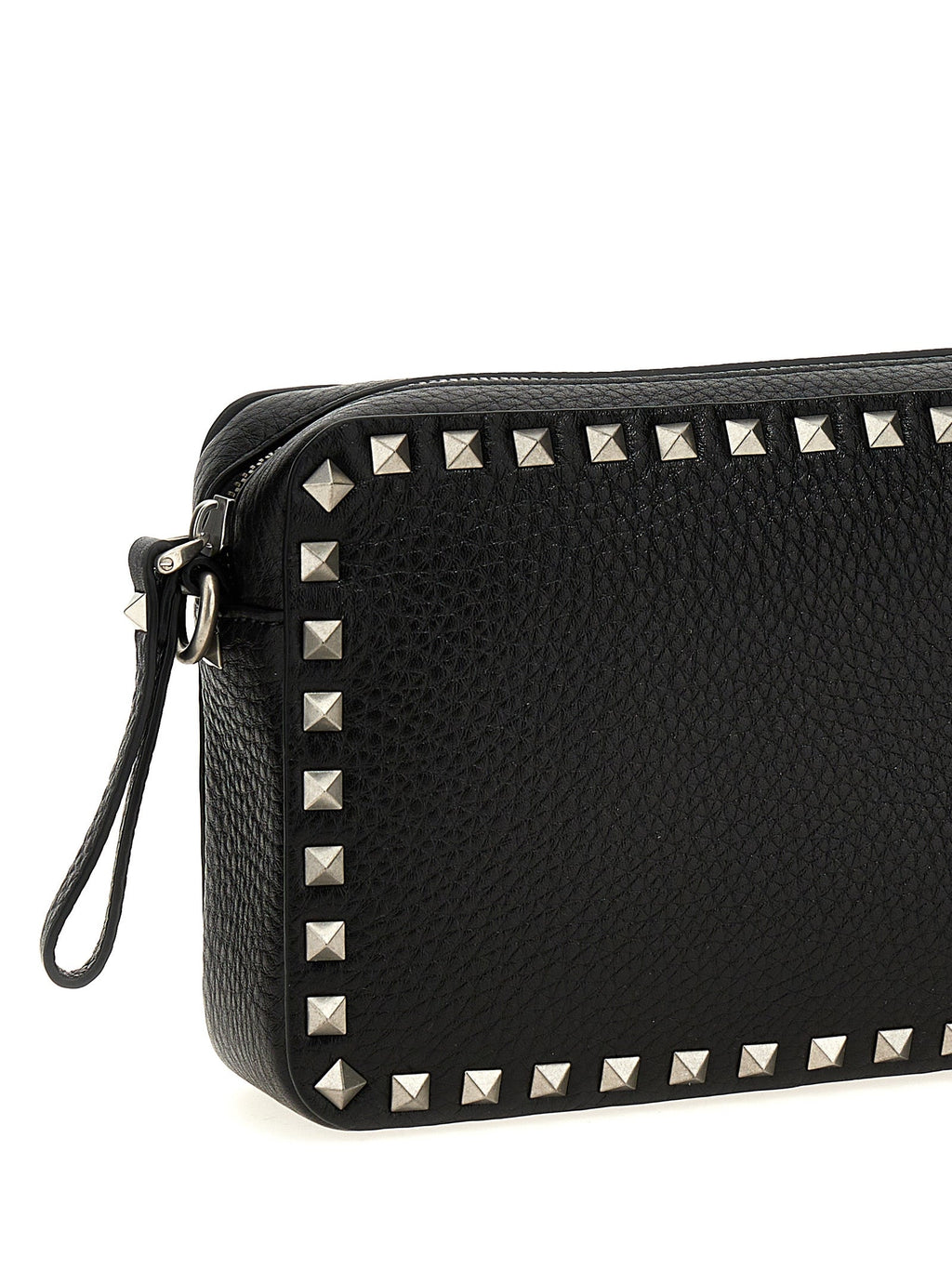 Valentino Garavani Black Calfskin Crossbody Bag Valentino Garavani