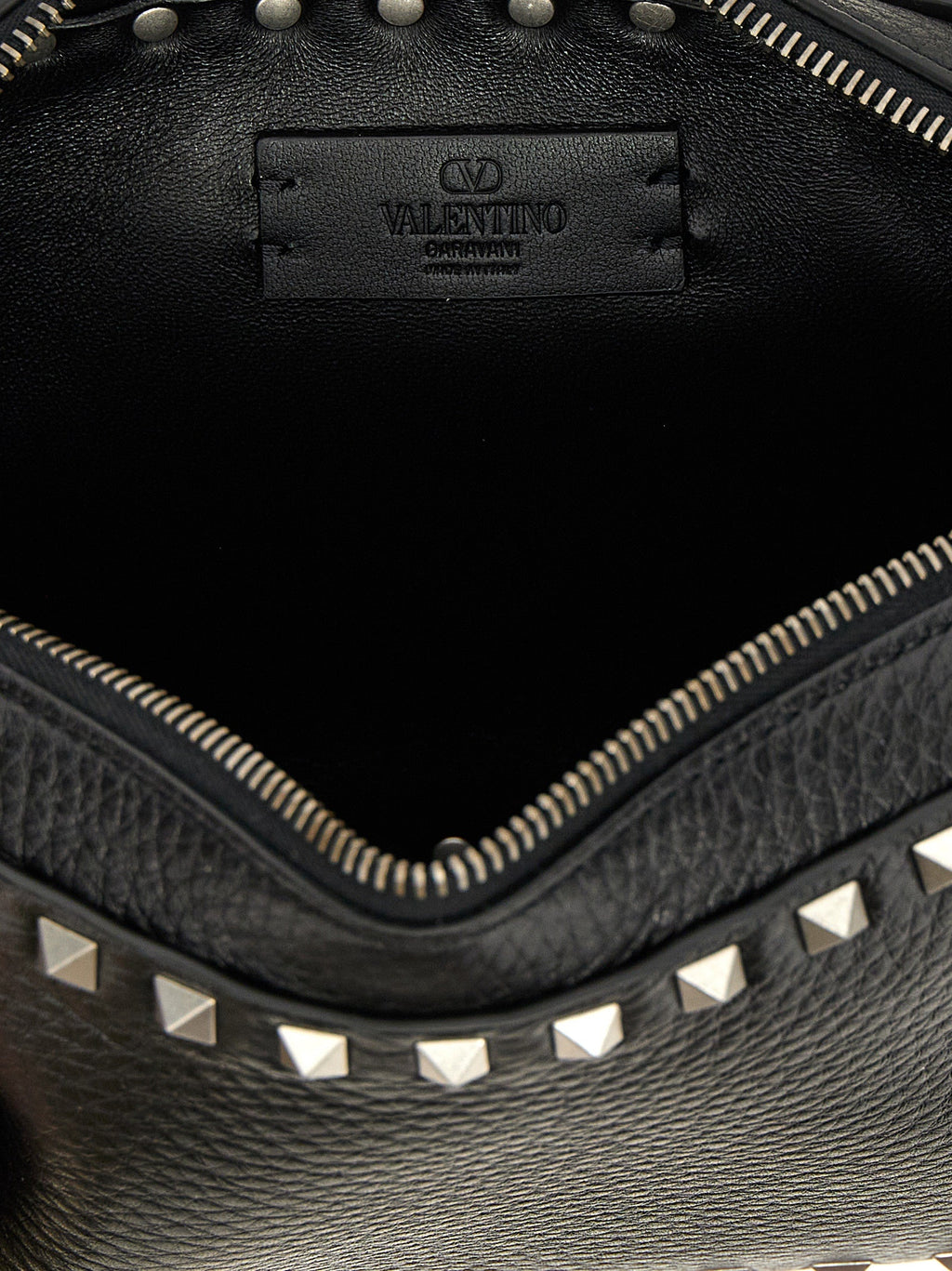 Valentino Garavani Black Calfskin Crossbody Bag Valentino Garavani