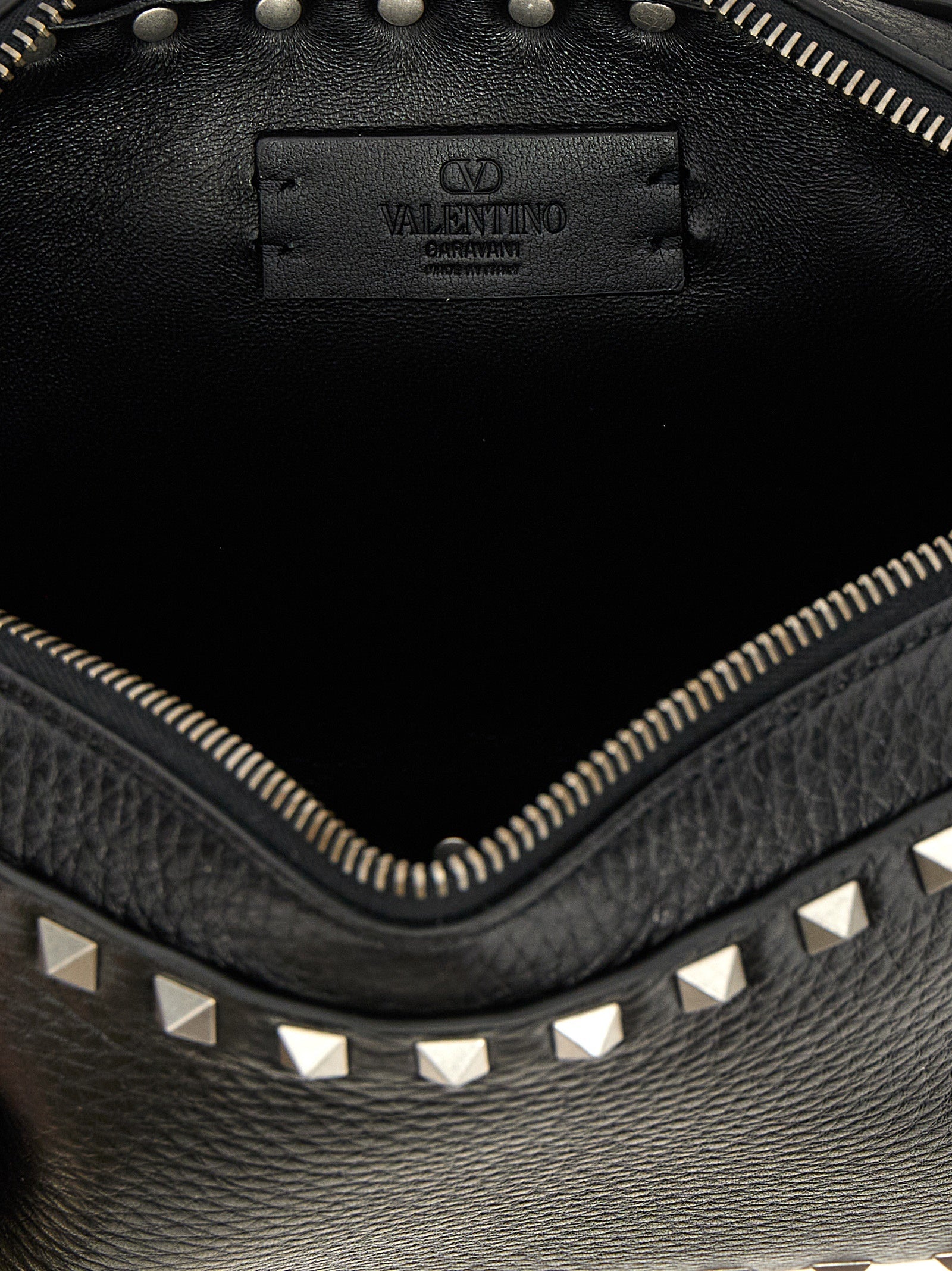 Valentino Garavani Black Calfskin Crossbody Bag Valentino Garavani