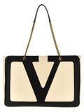 Valentino Garavani Bicolor Lamb Leather Tote Bag Valentino Garavani