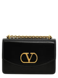 Valentino Garavani Black Calfskin Shoulder Bag Valentino Garavani