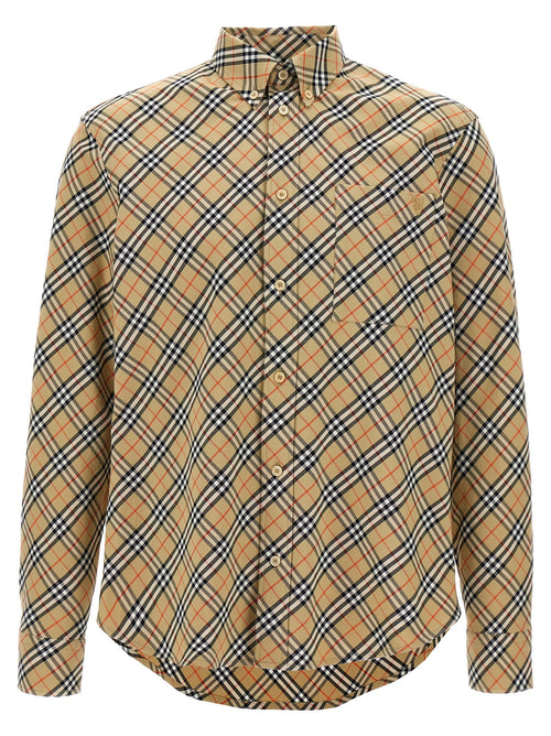 Burberry Beige Cotton Blouse Burberry