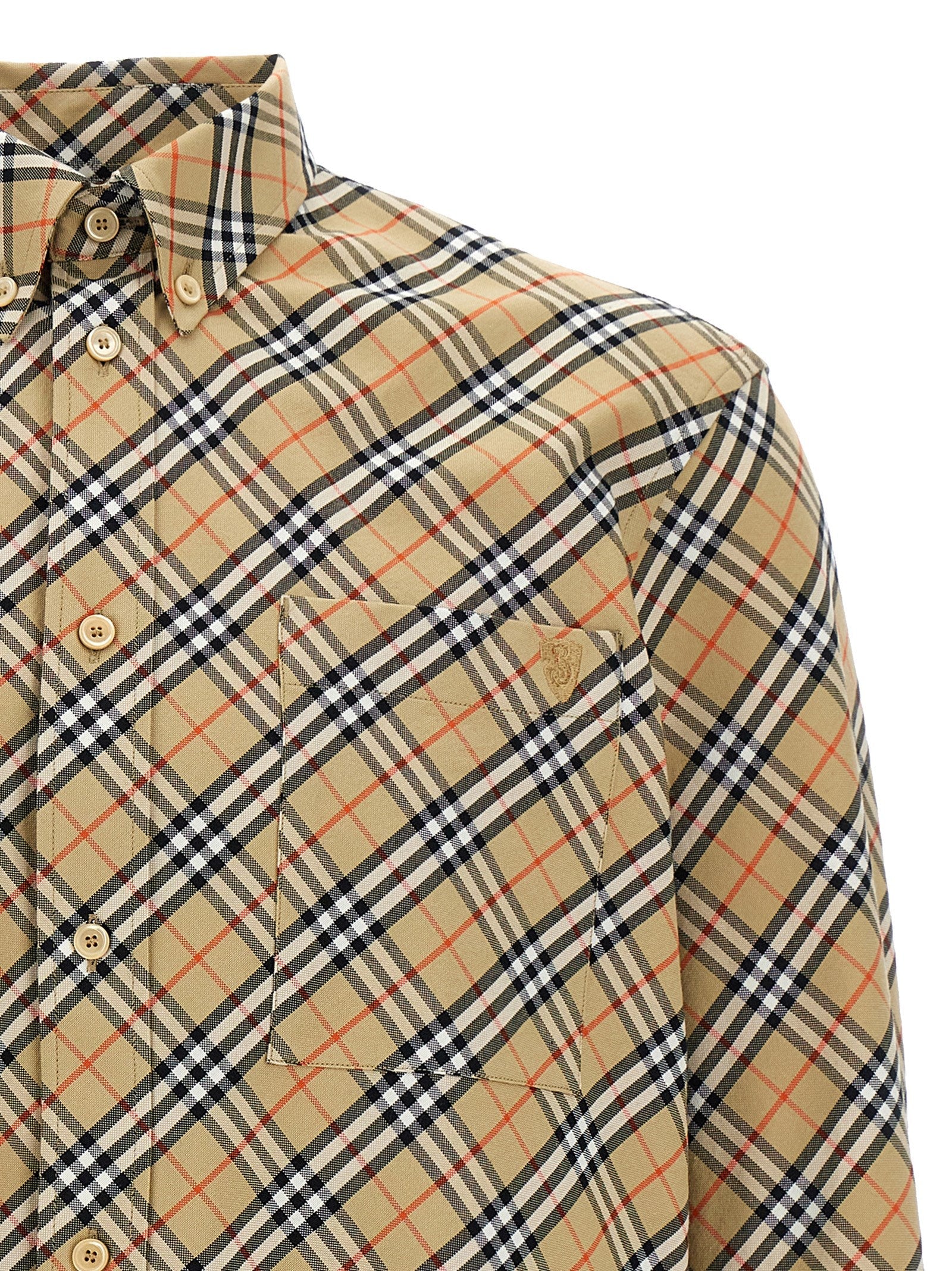 Burberry Beige Cotton Blouse Burberry
