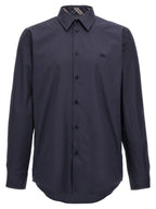 Burberry Blue Cotton Blouse Burberry