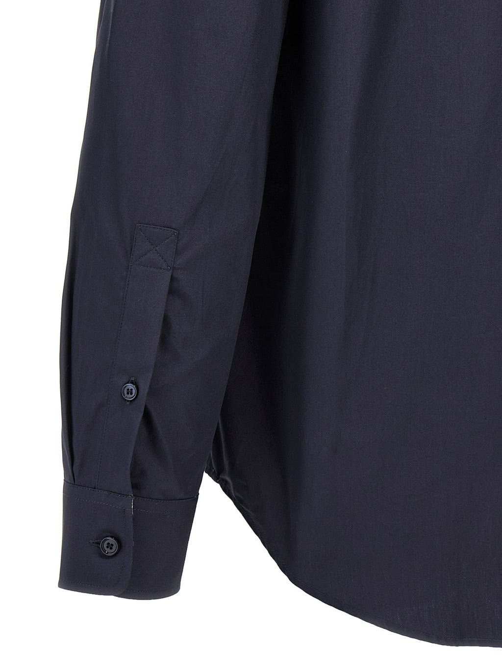 Burberry Blue Cotton Blouse Burberry
