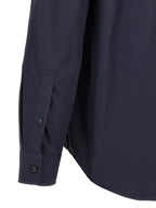 Burberry Blue Cotton Blouse Burberry