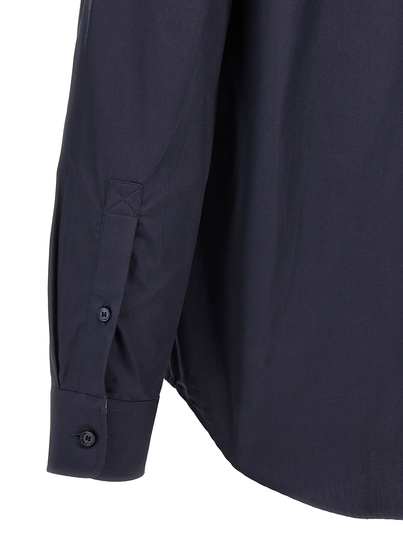 Burberry Blue Cotton Blouse Burberry