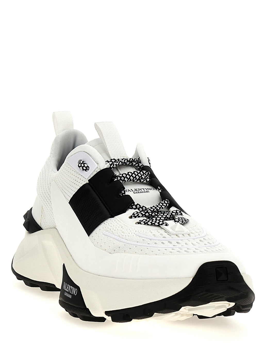 Valentino Garavani Bicolor Calfskin Athletic Sneakers Valentino Garavani
