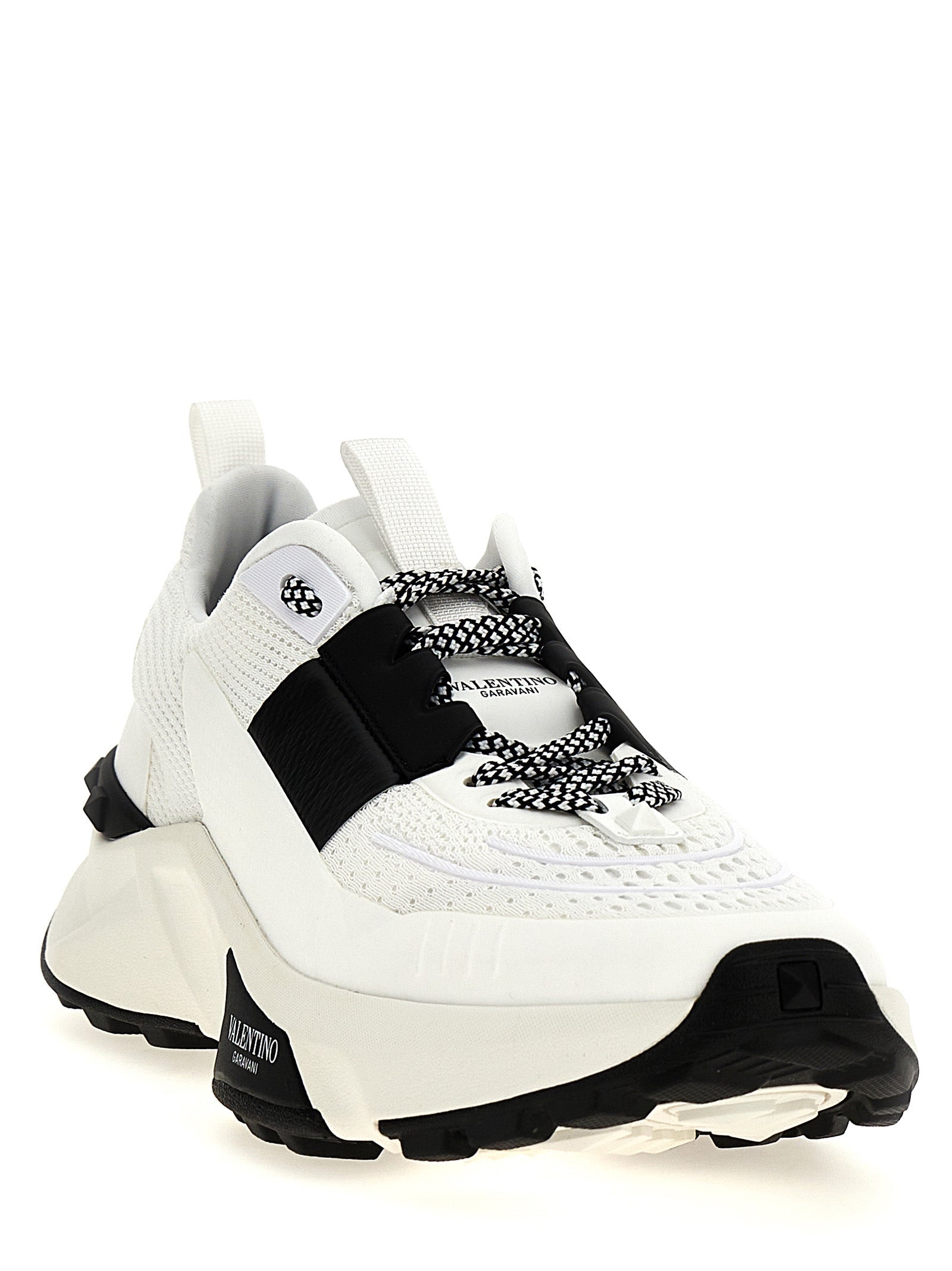 Valentino Garavani Bicolor Calfskin Athletic Sneakers Valentino Garavani