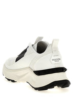 Valentino Garavani Bicolor Calfskin Athletic Sneakers Valentino Garavani