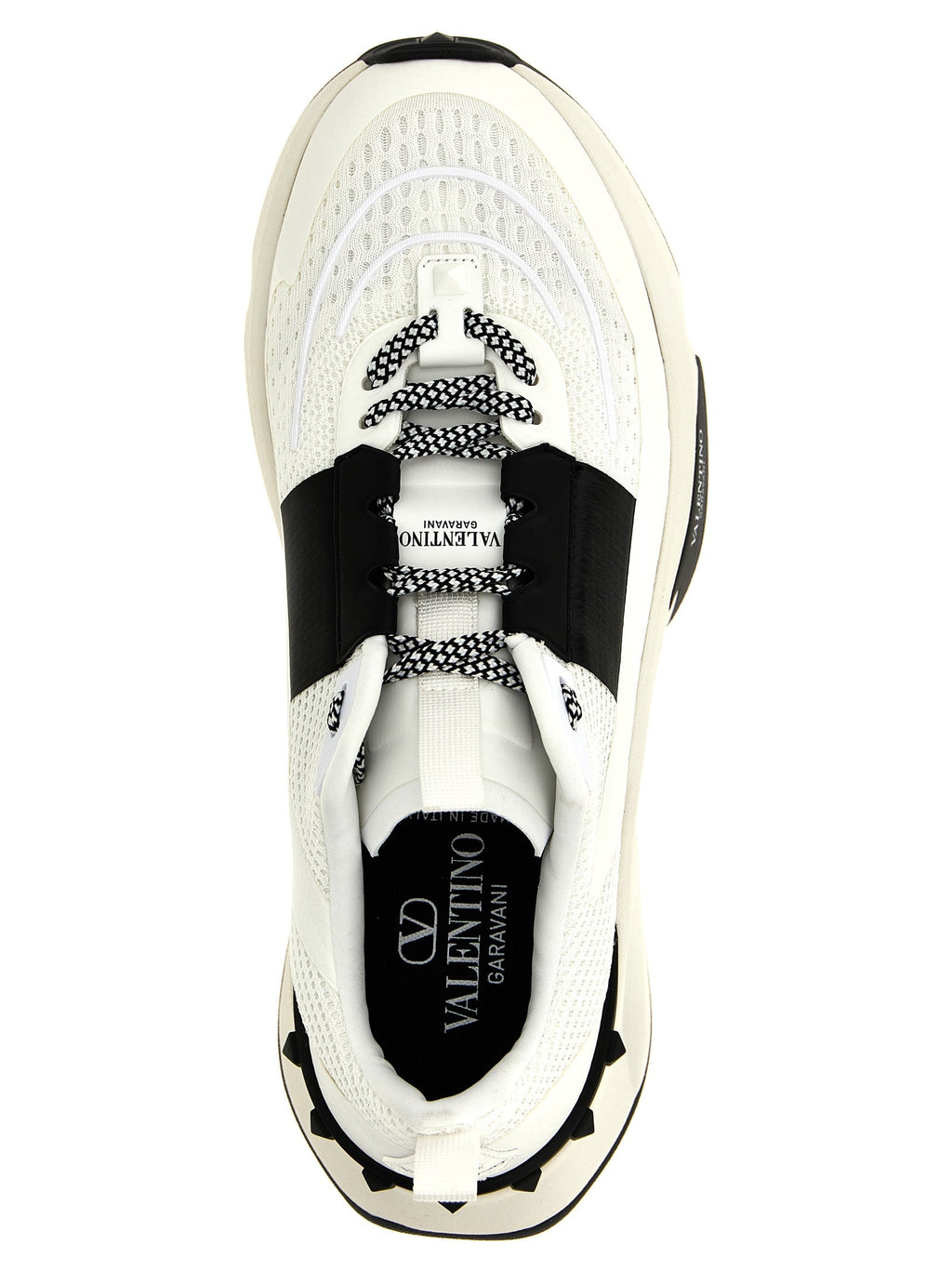 Valentino Garavani Bicolor Calfskin Athletic Sneakers Valentino Garavani