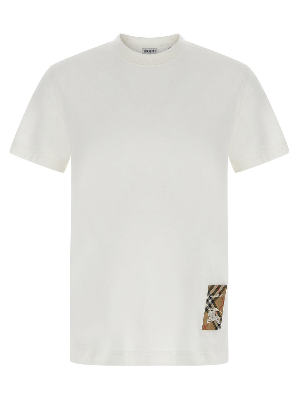 Burberry White Cotton T-Shirt Burberry