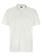 Versace White Cotton Polo Shirt Versace