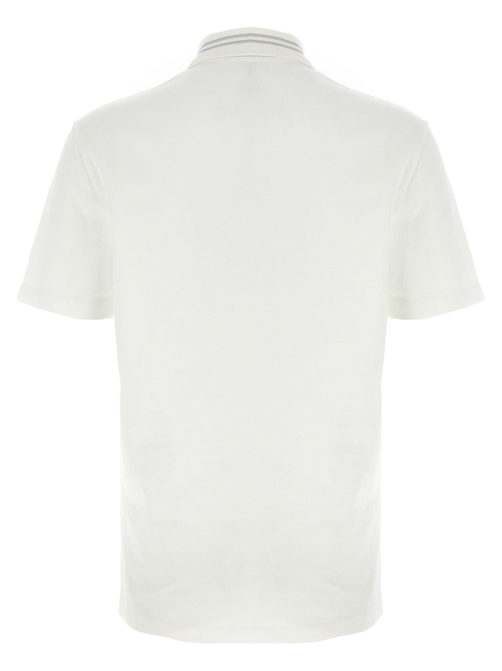 Versace White Cotton Polo Shirt Versace