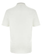 Versace White Cotton Polo Shirt Versace