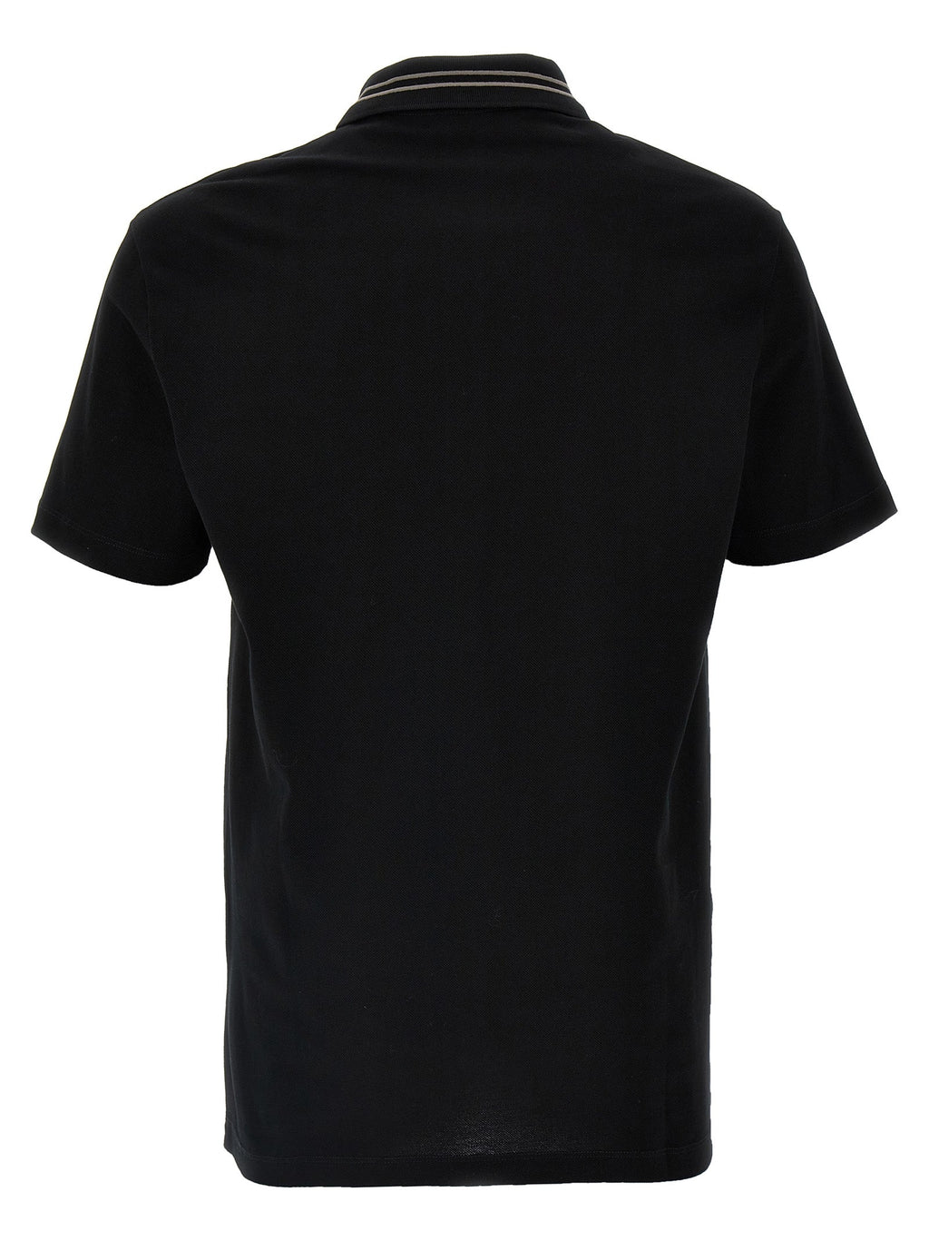 Versace Black Cotton Polo Shirt Versace