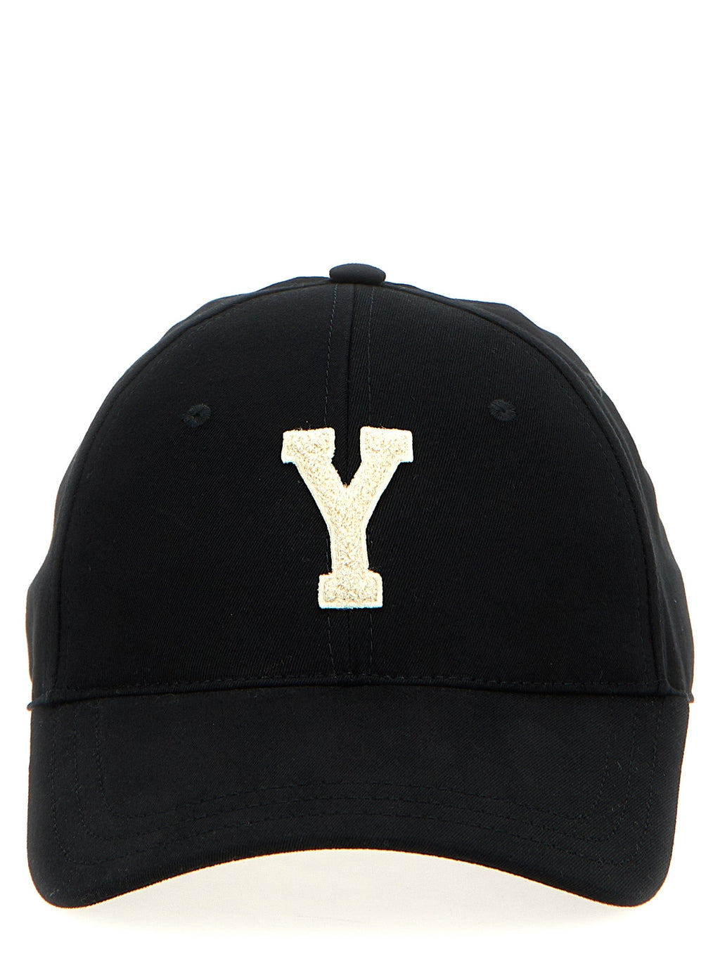 Saint Laurent Black Cotton Cap (Baseball Hat) Saint Laurent