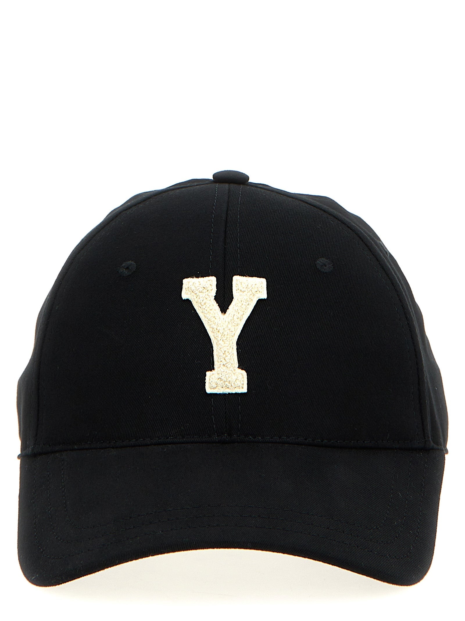 Saint Laurent Black Cotton Cap (Baseball Hat) Saint Laurent