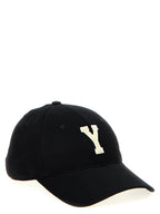 Saint Laurent Black Cotton Cap (Baseball Hat) Saint Laurent