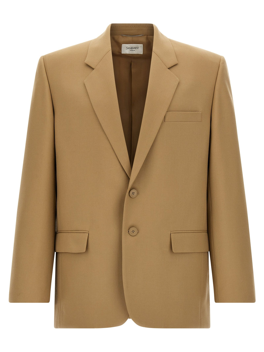 Saint Laurent Beige Wool Blazer Saint Laurent