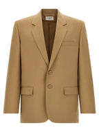 Saint Laurent Beige Wool Blazer Saint Laurent