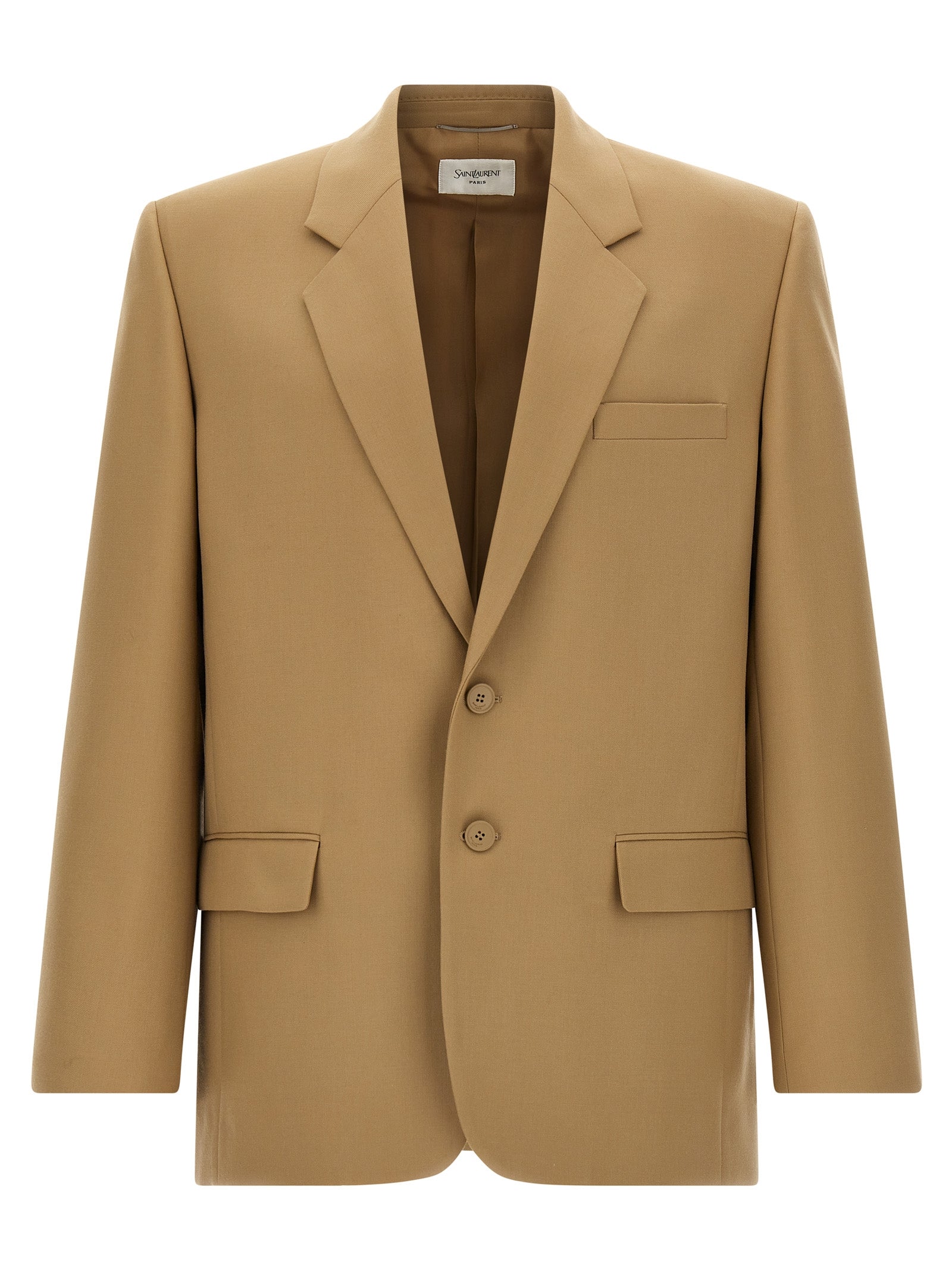 Saint Laurent Beige Wool Blazer Saint Laurent