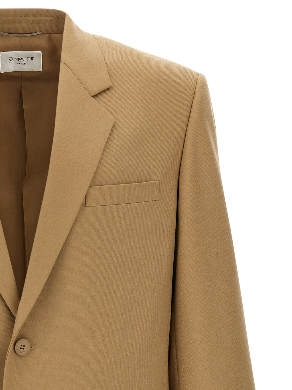 Saint Laurent Beige Wool Blazer Saint Laurent