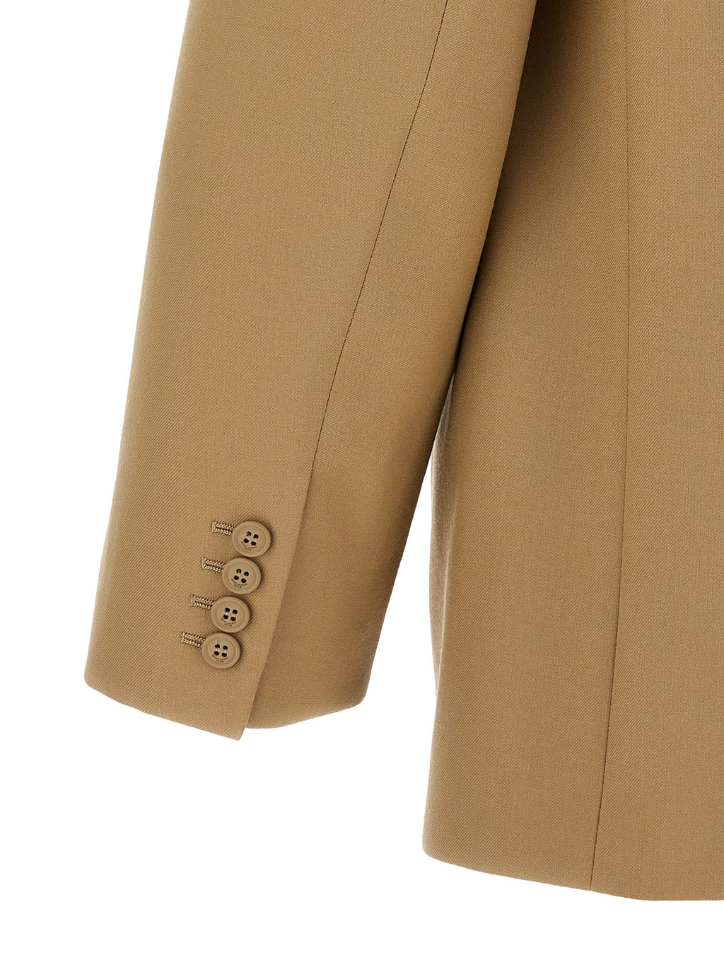Saint Laurent Beige Wool Blazer Saint Laurent