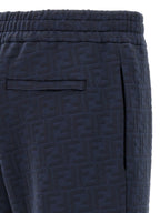 Fendi Blue Polyester Joggers (Workout Pants) Fendi