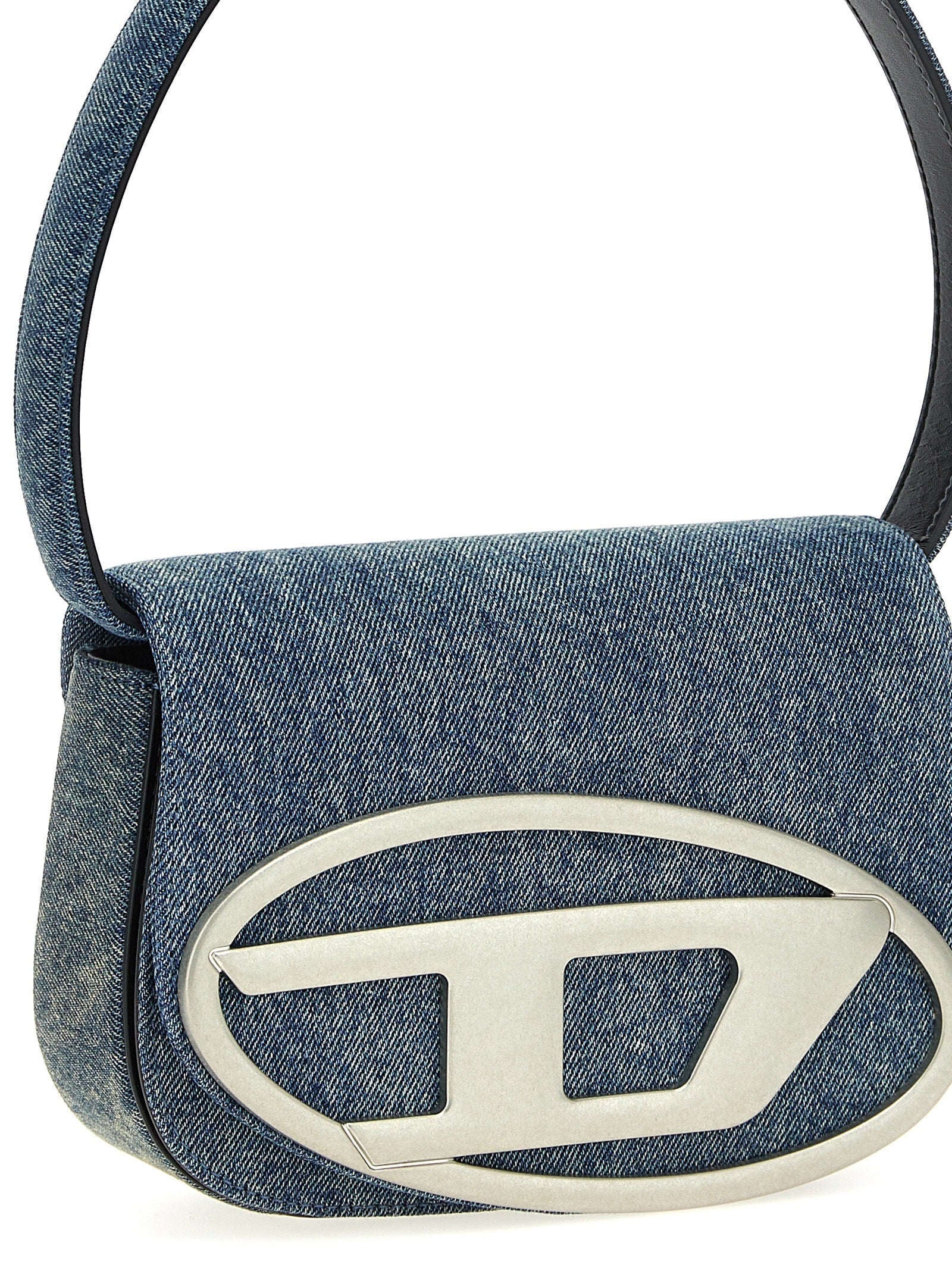 Diesel Blue Cotton Shoulder Bag Diesel
