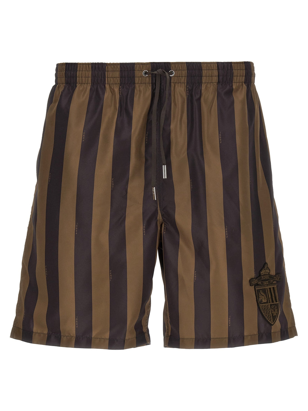 Fendi Brown Polyester Swim Shorts Fendi