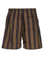 Fendi Brown Polyester Swim Shorts Fendi