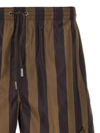 Fendi Brown Polyester Swim Shorts Fendi