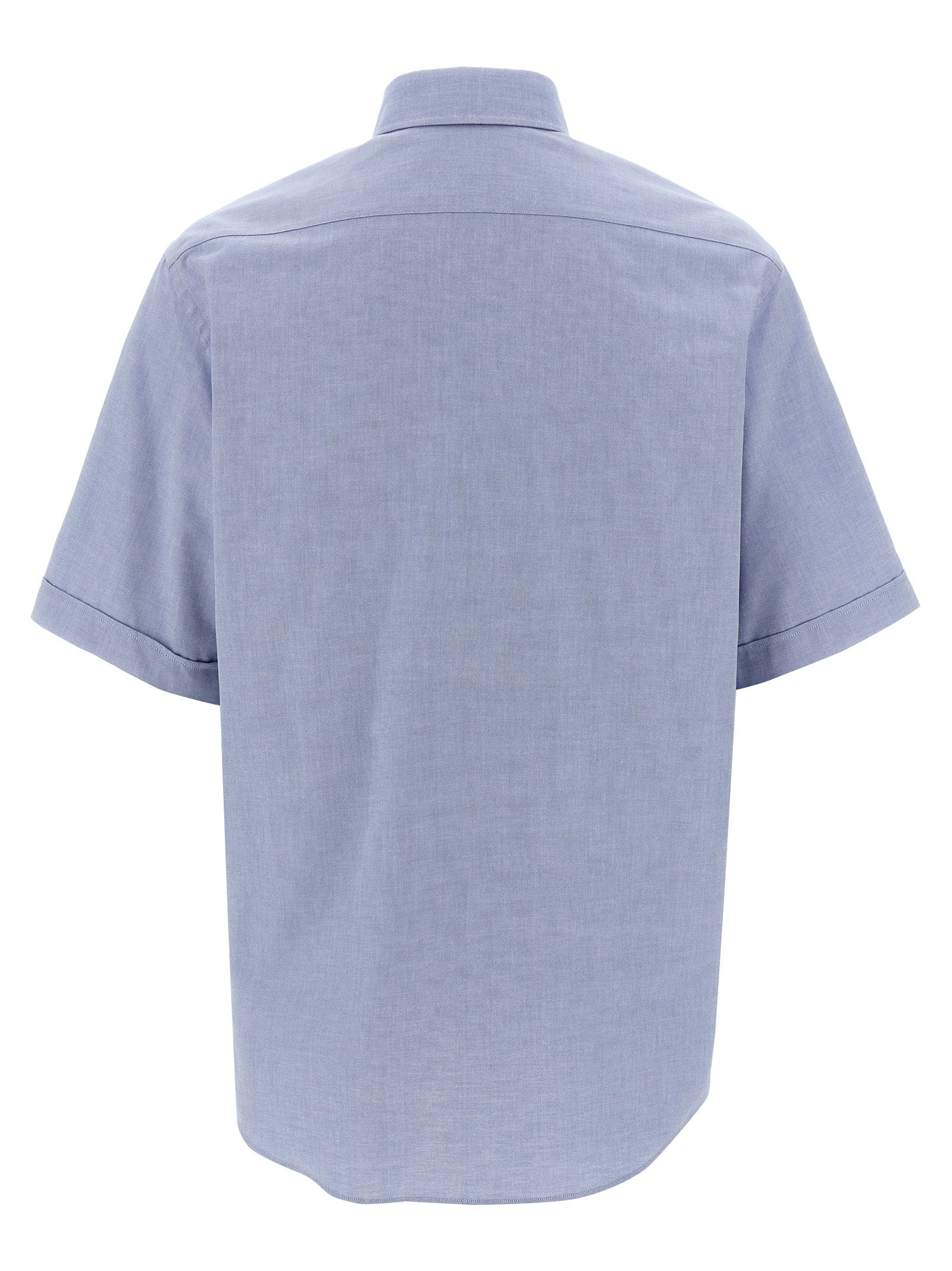 Fendi Blue Cotton Blouse Fendi
