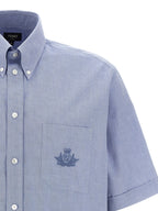 Fendi Blue Cotton Blouse Fendi