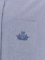 Fendi Blue Cotton Blouse Fendi