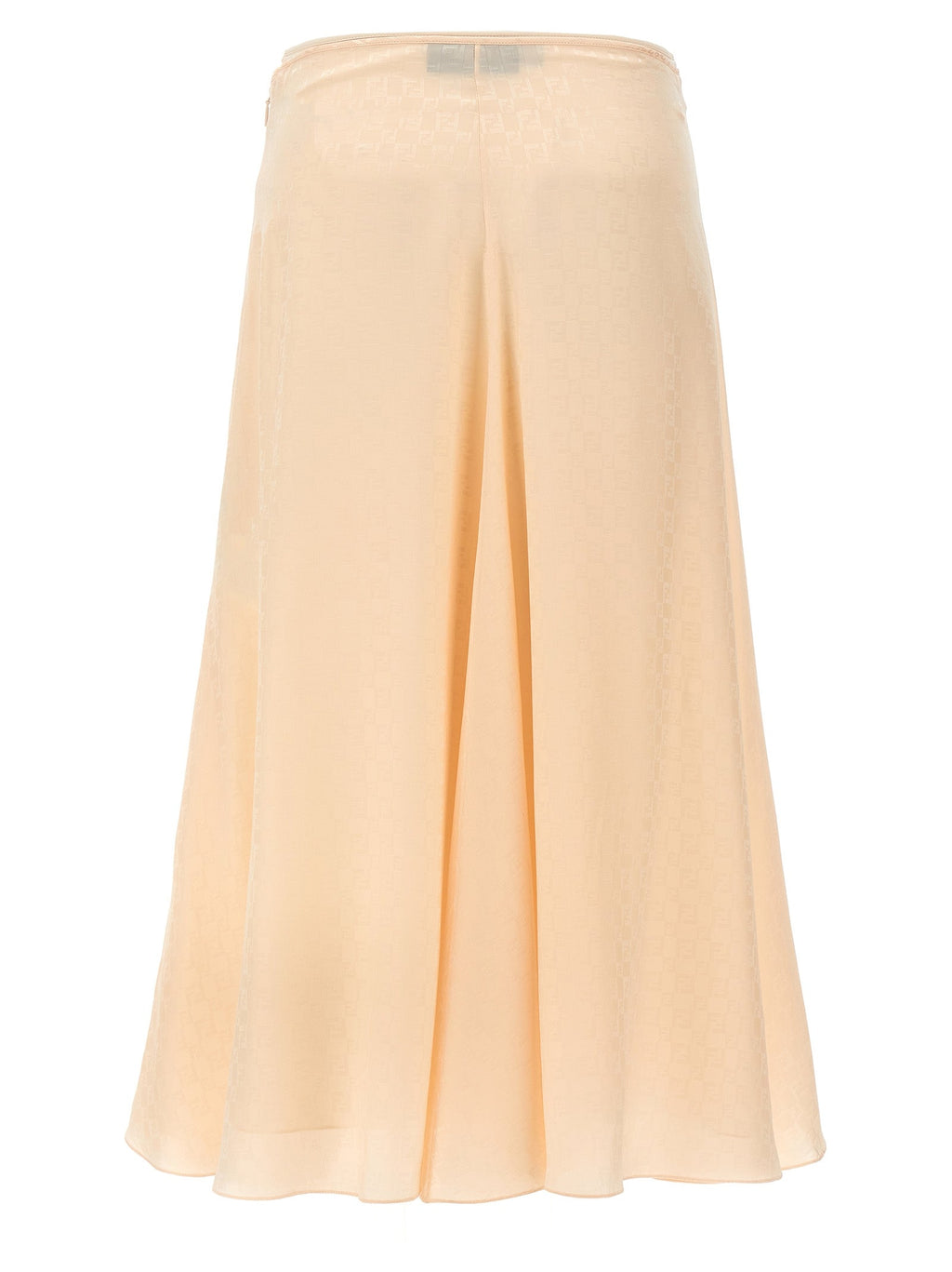 Fendi Multicolor Silk Midi Skirt Fendi
