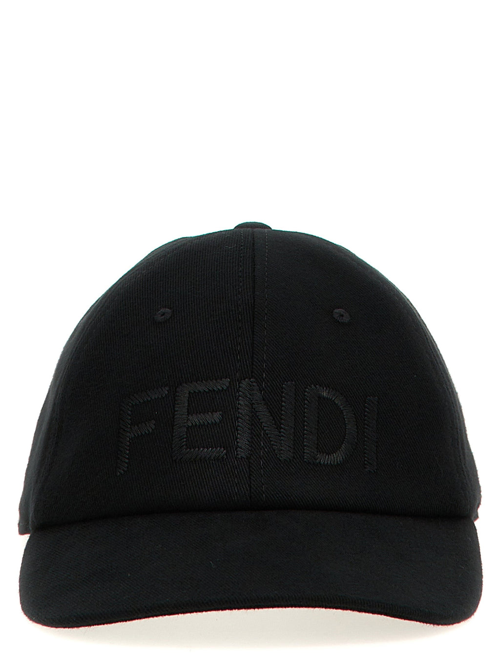 Fendi Black Cotton Cap (Baseball Hat) Fendi