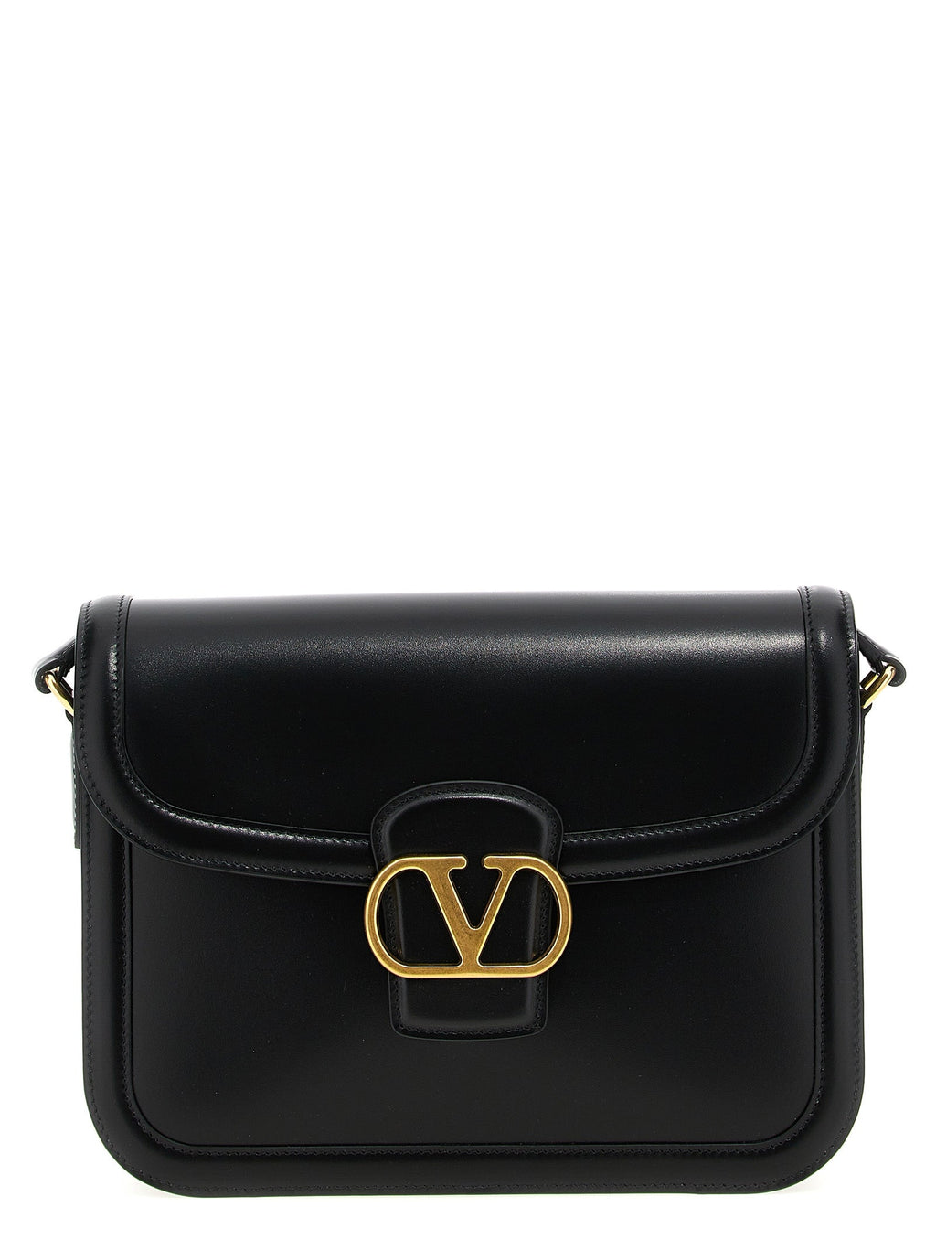 Valentino Garavani Black Calfskin Shoulder Bag Valentino Garavani