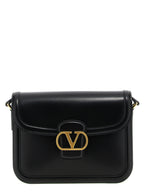 Valentino Garavani Black Calfskin Shoulder Bag Valentino Garavani