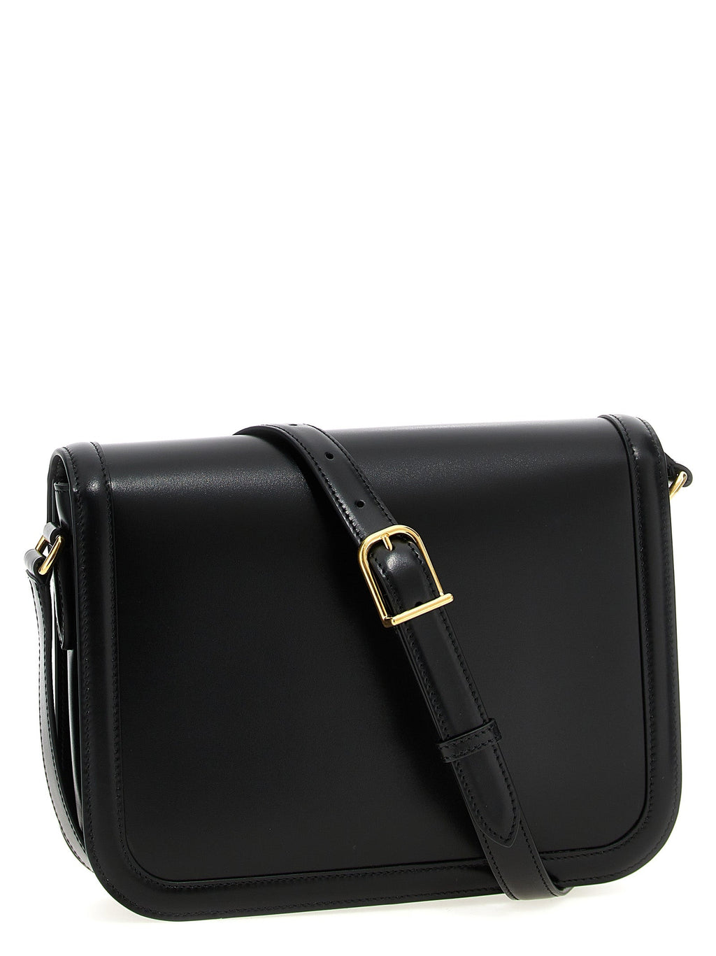 Valentino Garavani Black Calfskin Shoulder Bag Valentino Garavani